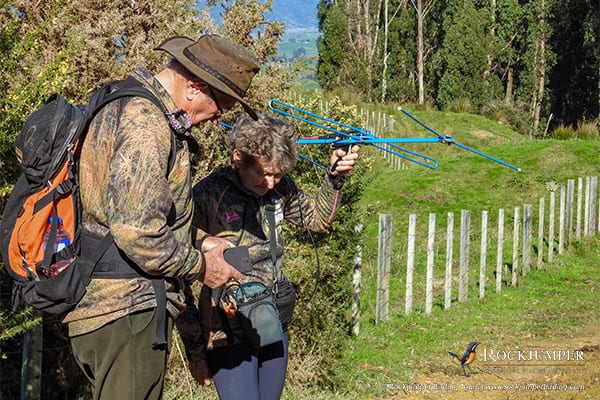 Locating kiwi with an aerial transmitter