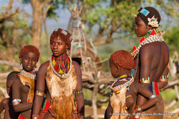 Hamar ladies at their homestead near Turmi