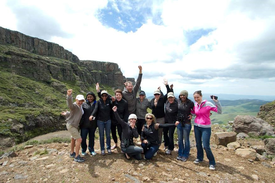 På vej op ad Sani Pass, 2014