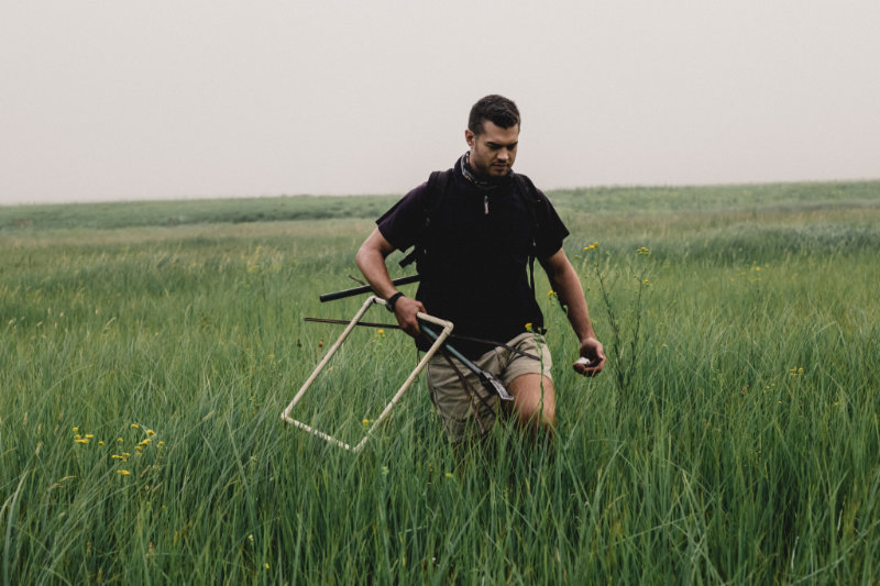 Er zijn verschillende omgevingsvariabelen verzameld om een ​​beter inzicht te krijgen in de habitatvereisten van Witvleugelflufftail en om de gezondheid van wetlands te beoordelen. Fotocredit: Sipho Ndebele 